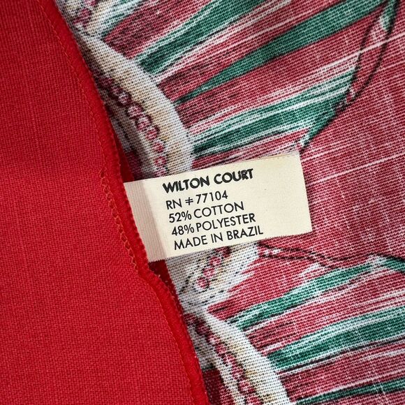 Wilton Court 90s Christmas Tablecloth Nutcracker Suite Round 70” Stars Holiday - Picture 5 of 8